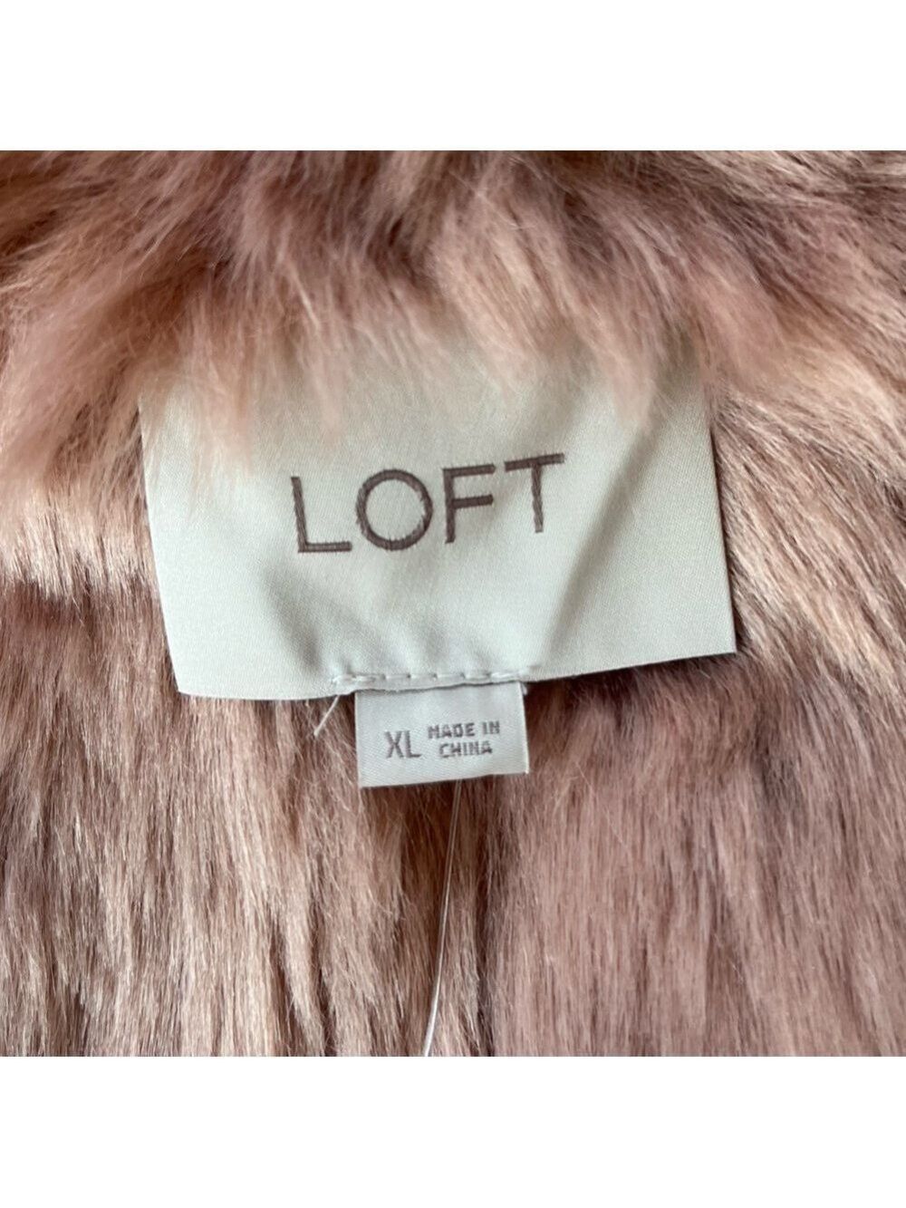 NWT Ann Taylor Loft Women’s Reversible Faux Shearling Suede Vest Rosy Mauve XL - Picture 12 of 15